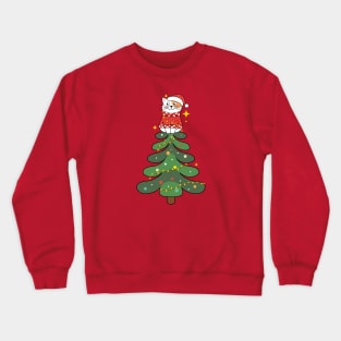 Cat Christmas Tree Crewneck Sweatshirt